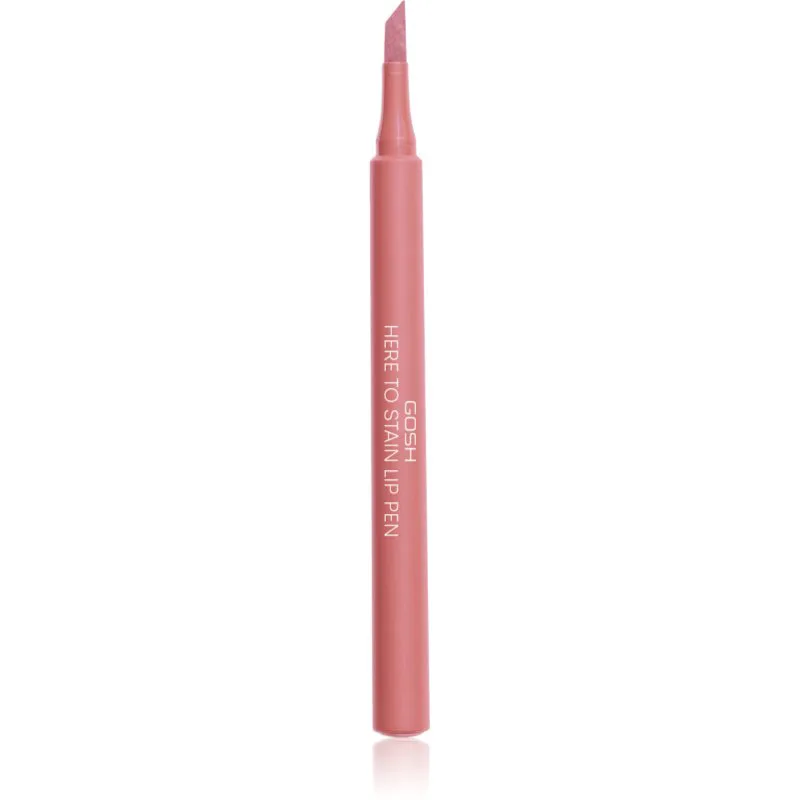 GOSH COPENHAGEN Here To Stain Lip Pen μαρκαδόρος για τα χείλη για μακρόχρονη επίδραση απόχρωση 002 Candy Stain 1 ml