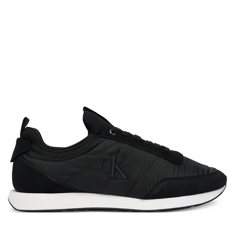 Αθλητικά Calvin Klein Jeans Retro Runner Sock Laceup Mix YM0YM01414 Μαύρο