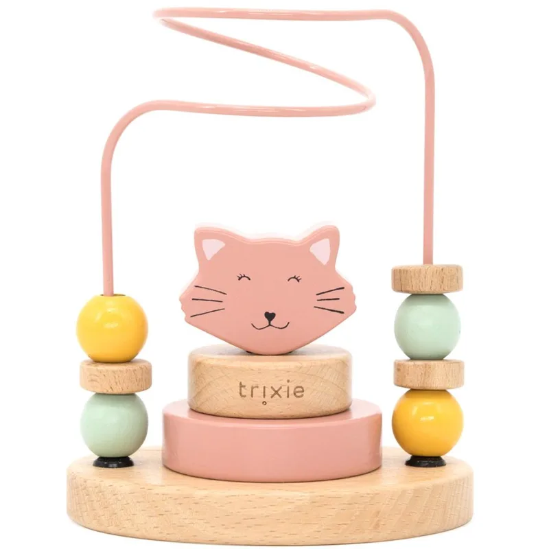 Trixie Wooden Beads Maze Ξύλινο Παιδικό Παιχνίδι Λαβύρινθος με Χάντρες 1 Τεμάχιο - Mrs. Cat