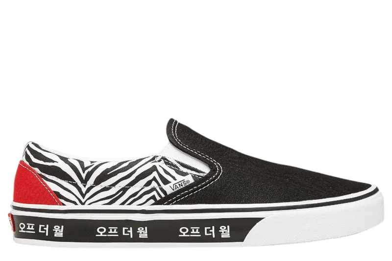 Slip On Vans Ua Classic Zebra Floral VN0A33TB9HW1-9HW