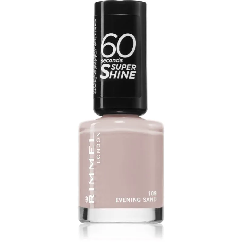 Rimmel 60 Seconds Super Shine βερνίκι νυχιών απόχρωση 109 Evening Sand 8 ml
