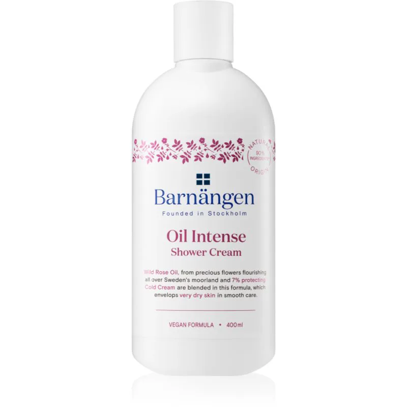 Barnängen Oil Intense απαλή κρέμα ντους για ξηρό έως πολύ ξηρό δέρμα 400 ml