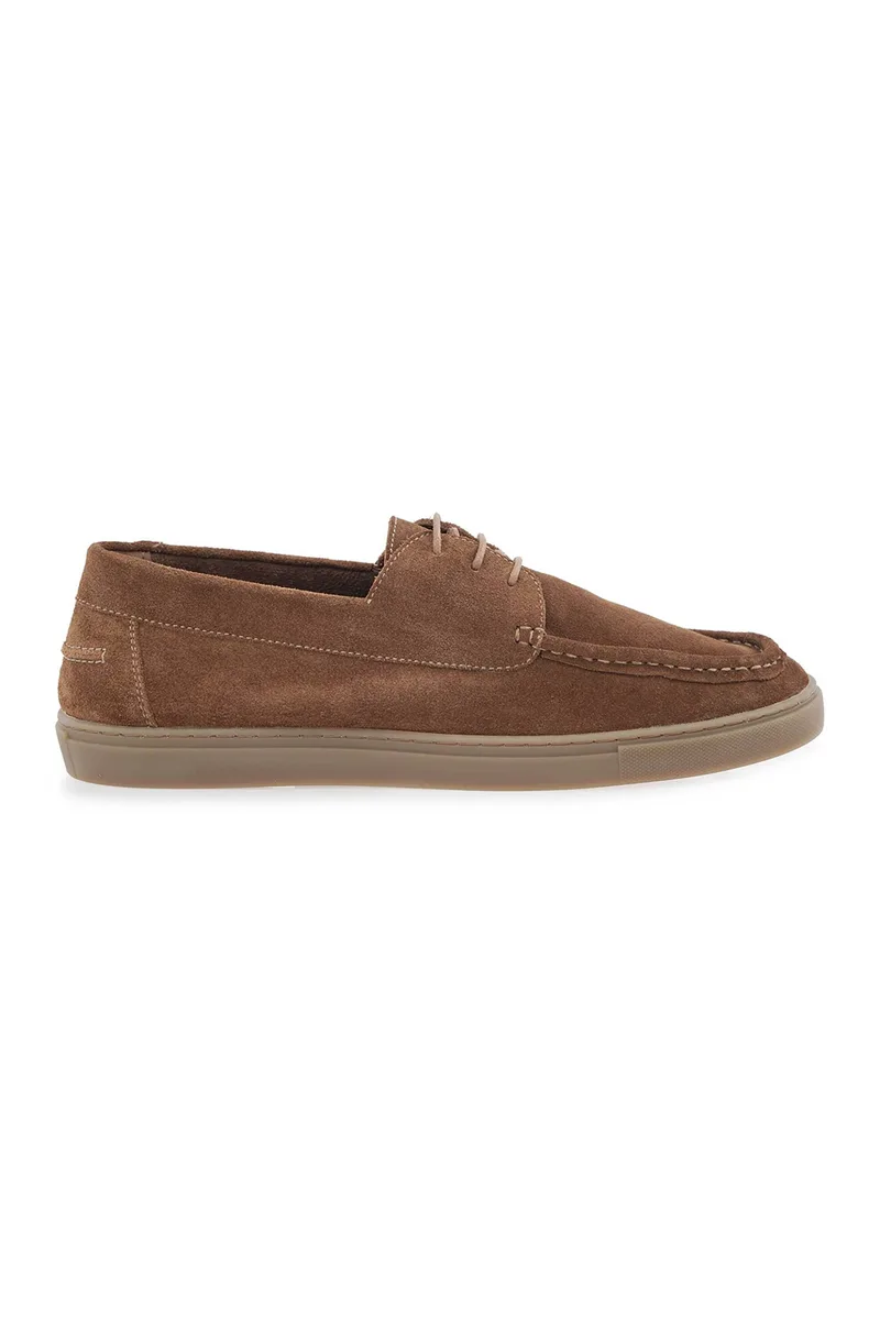 Renato Garini ανδρικά δερμάτινα boat shoes - W562V4021534 Ταμπά
