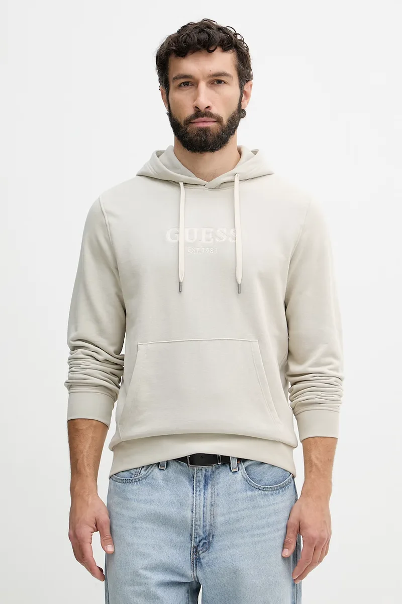 Guess μπλούζα με κουκούλα ανδρική με βαμβάκι