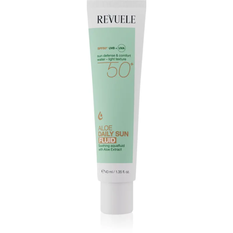 Revuele Aloe Daily Sun Fluid SPF 50+ ελαφρύ προστατευτικό υγρό SPF 50+ 40 ml