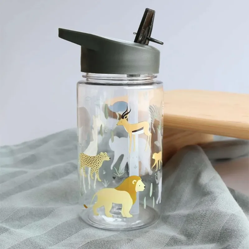 Παγούρι 450ml Με Καλαμάκι Α Little Lovely Company Savannah DBSAGR48