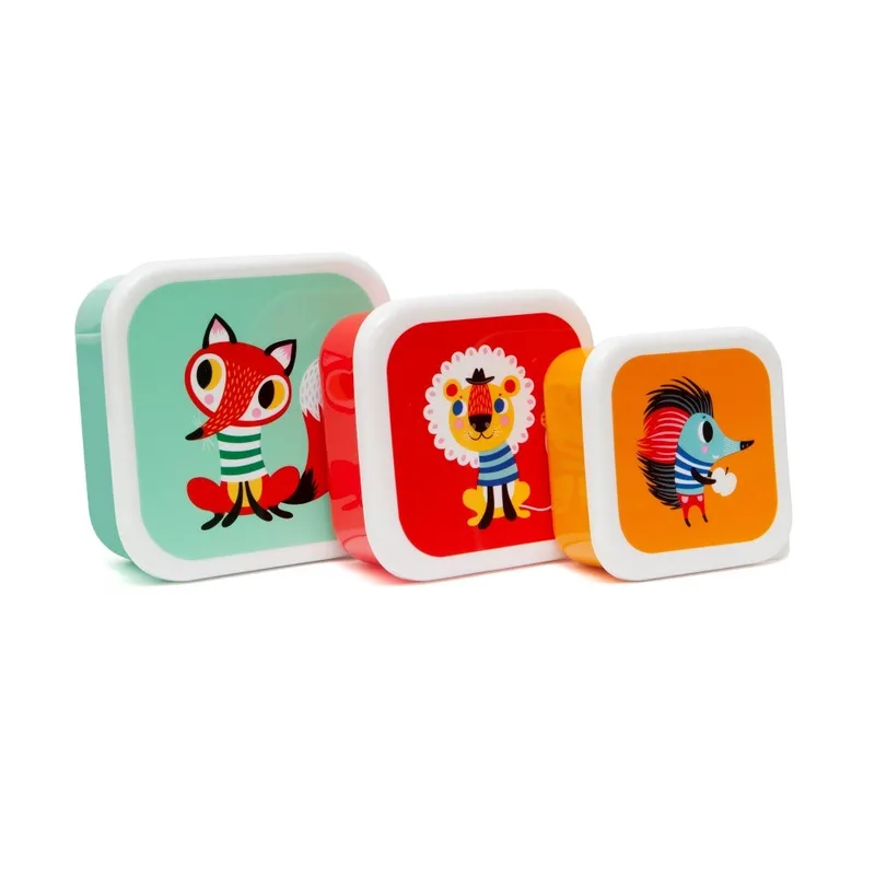 Φαγητοδοχεία (Σετ 3τμχ) Petit Monkey Animals PTM-LB1