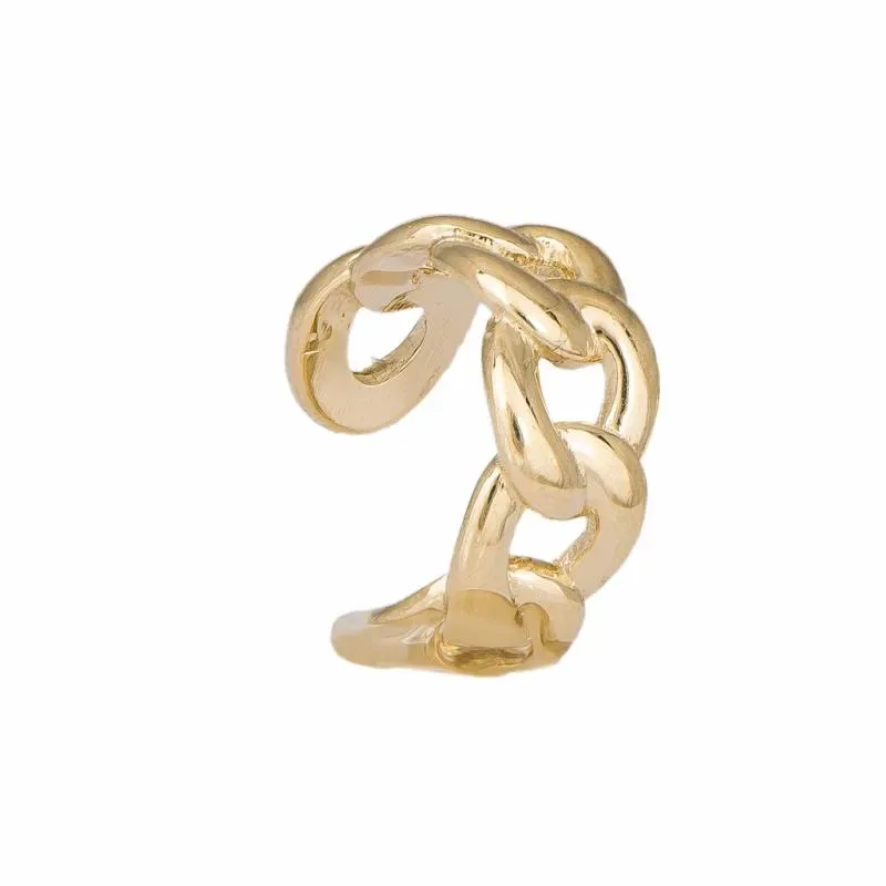 Χρυσό σκουλαρίκι ear cuff Κ14 με κρίκους 047331 047331 Χρυσός 14 Καράτια
