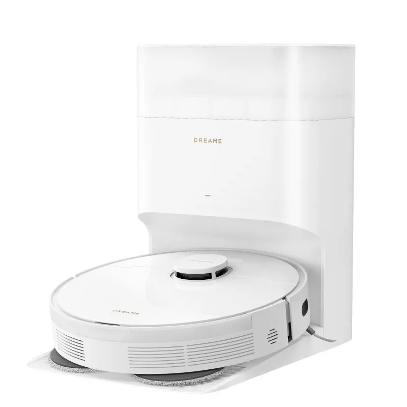 Ρομπότ σκούπα Dreame L10s Plus RLL42SD, 7000 Pa, 5200 mAh, 60W, Έως 145 m2, Σταθμός φόρτισης και αυτόματης εκκένωσης, Αυτονομία 155 λεπτά, Λευκό
