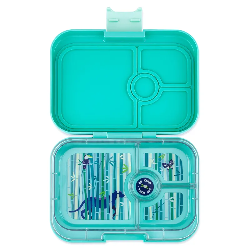 Φαγητοδοχείο Yumbox Panino 4 θέσεων - Tropical Aqua / Panther