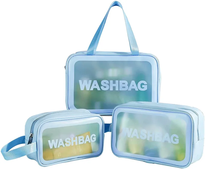 Set of 3 Travel Bags - Σετ Νεσεσέρ 3τμχ Blue