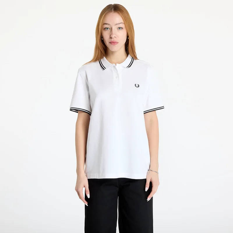 T-shirt FRED PERRY Twin Tipped Polo Shirt White 36