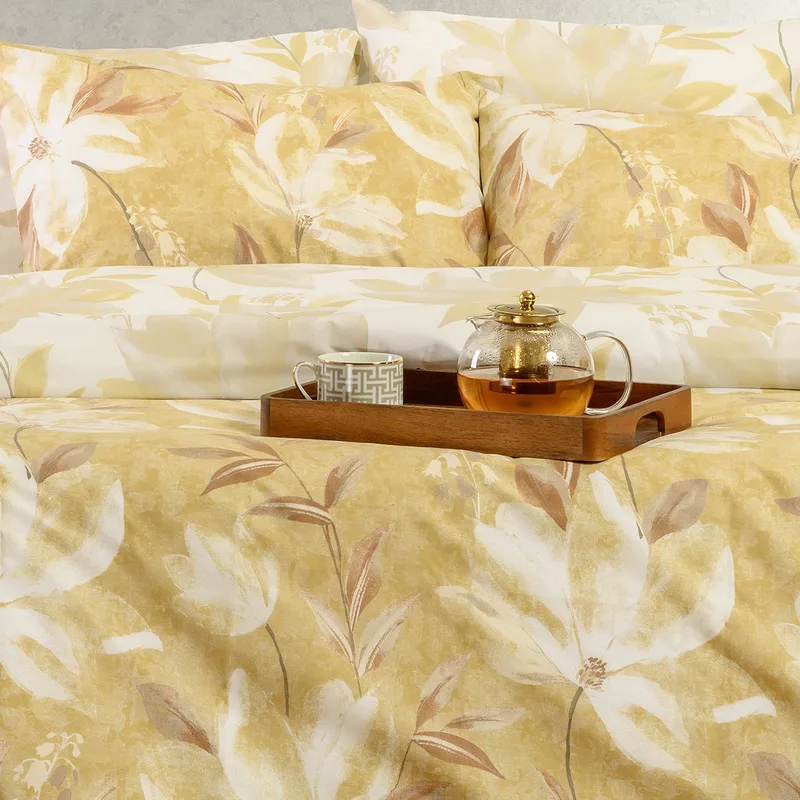 Μαξιλαροθήκες Ζεύγος 50X70 Melinen Casual Giulia Ochre (50x70)
