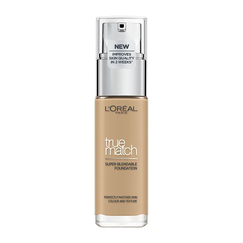 L'Oreal Paris True Match Foundation 30ml Υγρό Make up που Καλύπτει τις Ατέλειες, Περιποιείται & Φροντίζει την Επιδερμίδα - 3D Golden Μπεζ