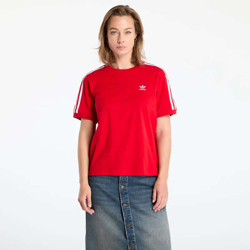 T-shirt adidas 3 Stripe Tee Better Scarlet S