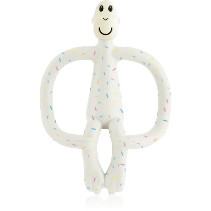 Matchstick Monkey Teething Toy and Gel Applicator μασητικό με βούρτσα 2 σε1 Confetti Cream 1 τμχ