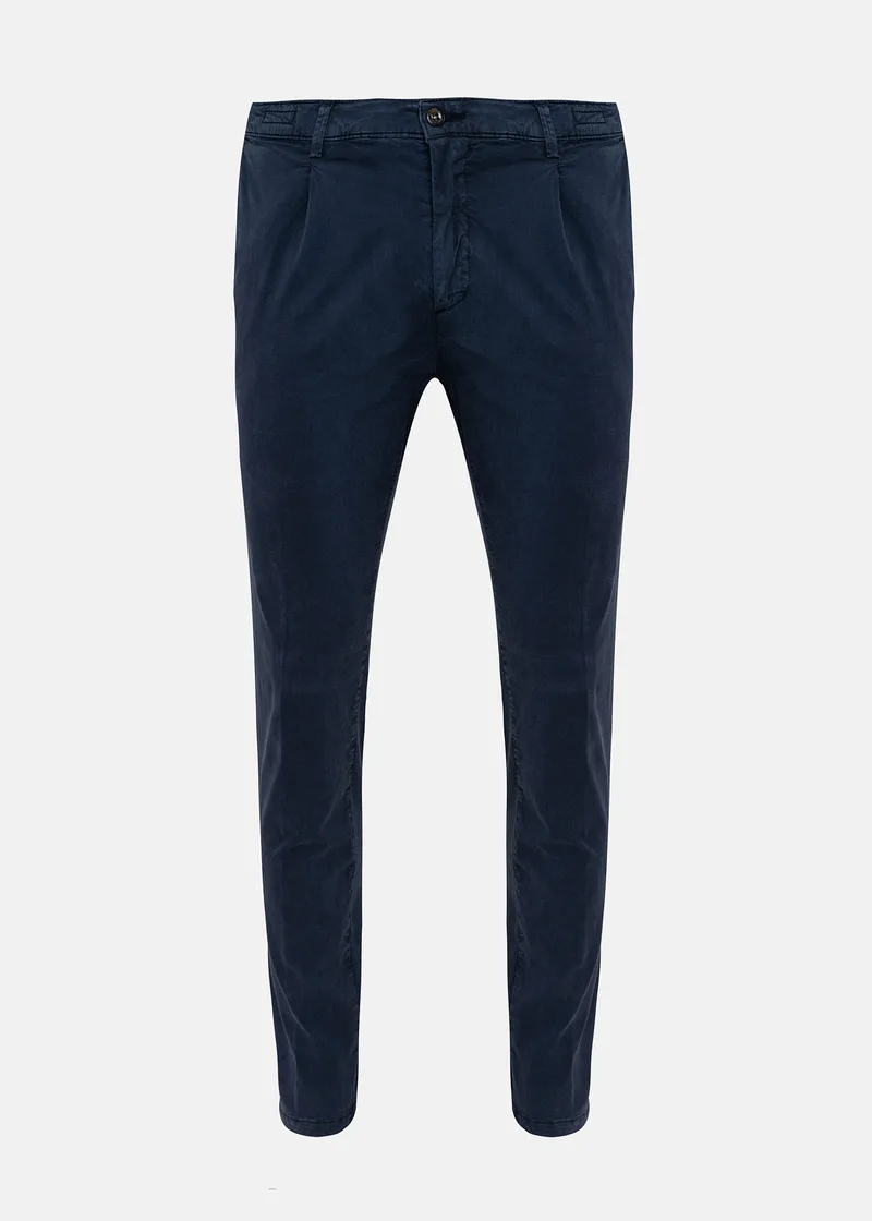 Four.ten Παντελόνι της σειράς Micro - T9132 123051 00011 Dark Blue