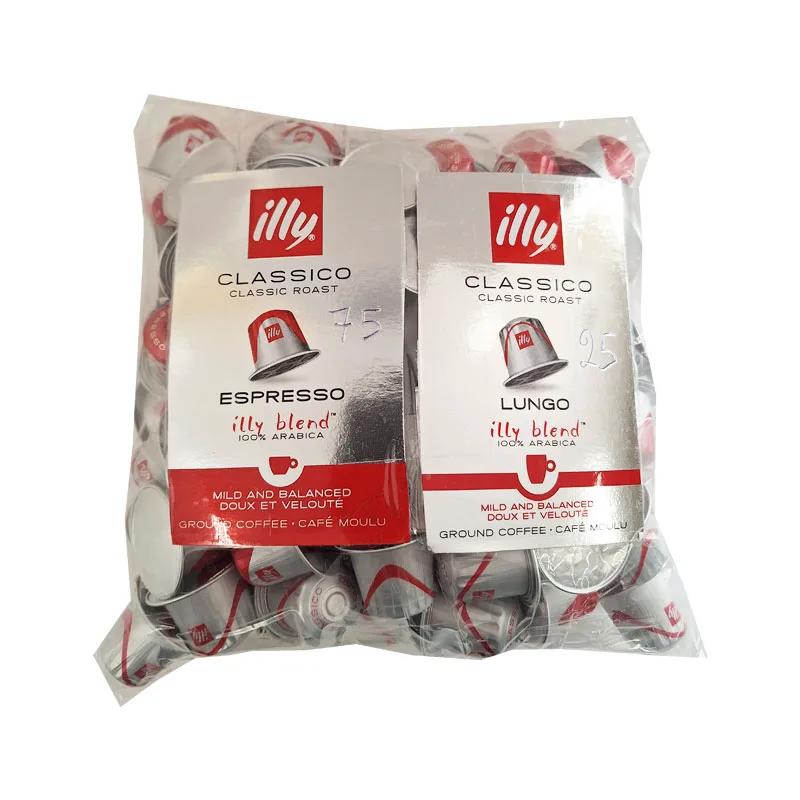 Illy Classico Mix Lungo 100 κάψουλες Nespresso αλουμινίου