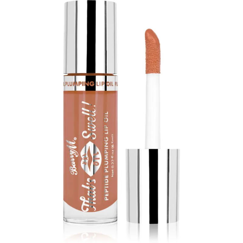 Barry M That's Swell! Peptide Plumping Lip Oil Έλαιο για τα χείλη για όγκο απόχρωση Honeyed Hue 6.5 ml
