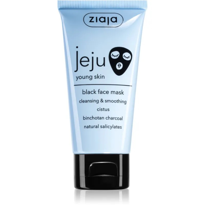 Ziaja Jeju Young Skin καθαριστική μαύρη μάσκα για νεανική επιδερμίδα 50 ml