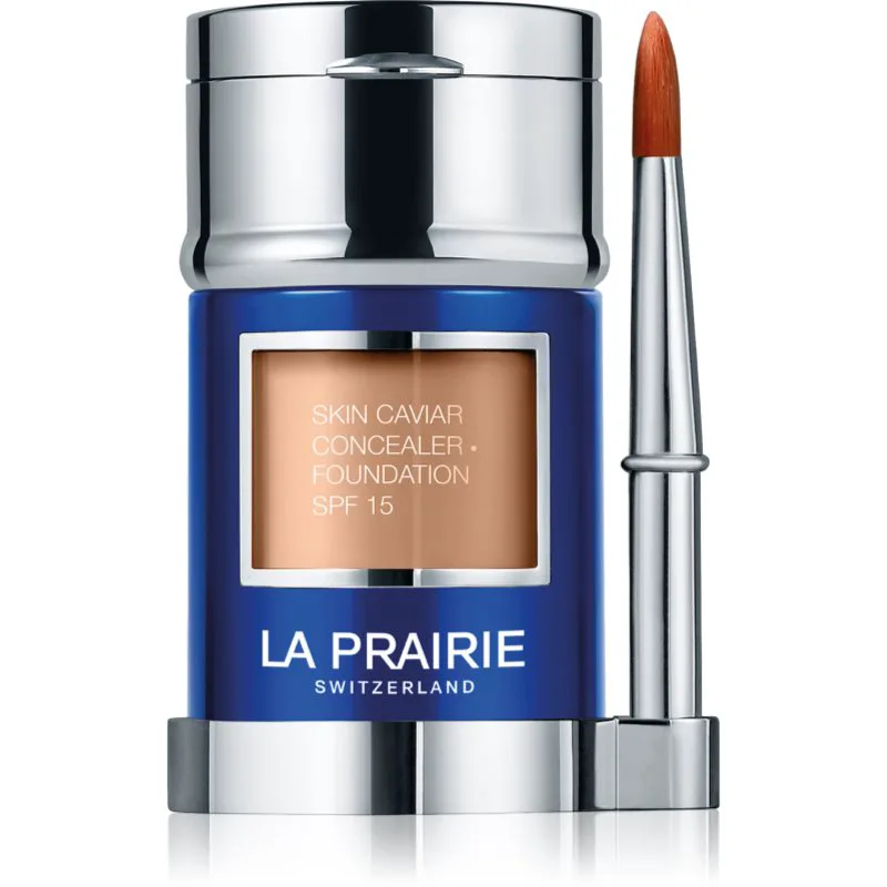 La Prairie Skin Caviar Concealer Foundation μεικ απ και διορθωτής SPF 15 απόχρωση NW-15 Warm Linen 30 ml
