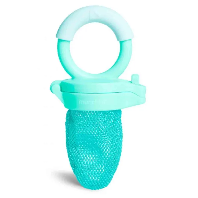 Munchkin Fresh Food Feeder 6m+ Tirquoise 11087 Πιπίλα Ταΐσματος με Προστατευτικό Δίχτυ Τιρκουάζ Χρώμα 1 Τεμάχιο