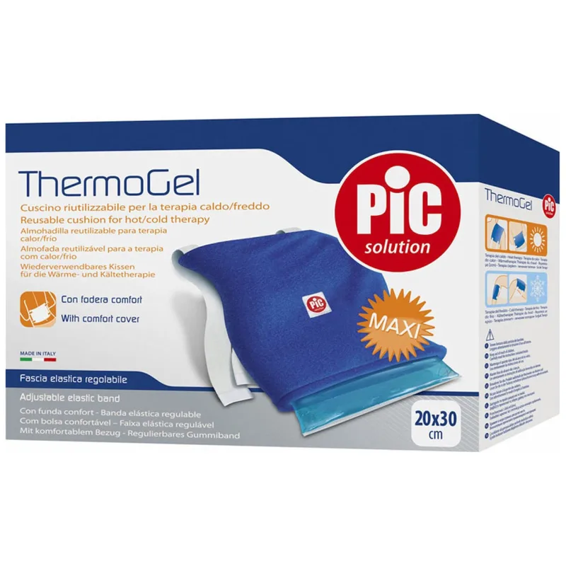 Pic Solution Thermogel 20x30cm Παγοκύστη & Θερμοφόρα Πολλαπλών Χρήσεων για Φυσική Ανακούφιση Από τον Πόνο 1 Τεμάχιο