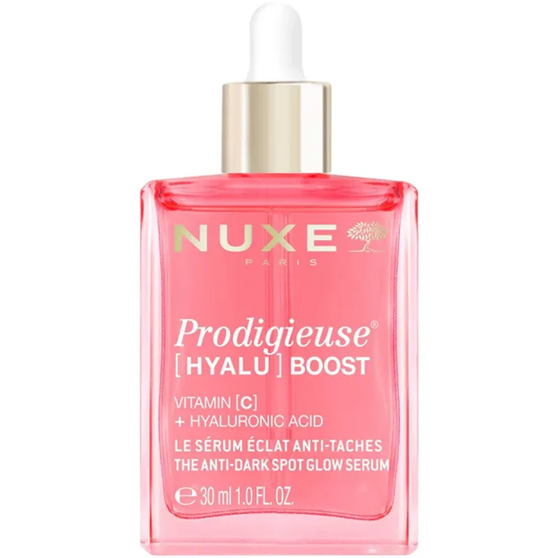 Nuxe Prodigieuse [Hyalu] Boost The Anti-Dark Spot Glow Serum Ορός Λάμψης κατά των Κηλίδων που Ομοιομορφοποιεί, Χαρίζει Φωτεινότητα & Γεμίζει το Πρόσωπο 30ml