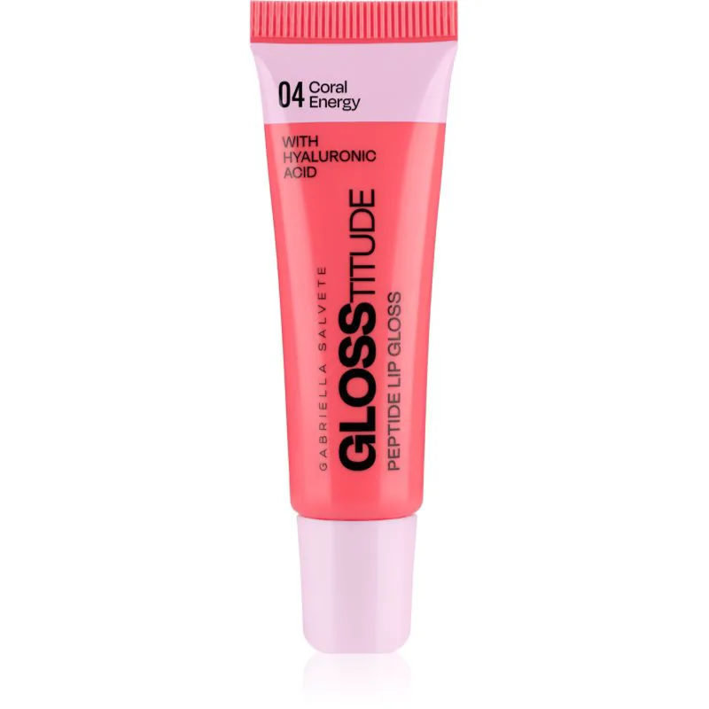 Gabriella Salvete Glosstitude Peptide Lip Gloss ενυδατικό λιπ γκλος απόχρωση 04 Coral Energy 10 ml