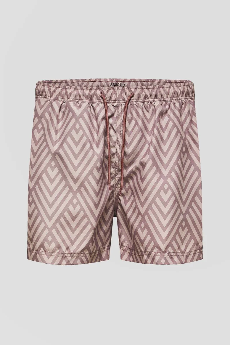 SELECTED HOMME Ανδρικό Ροζ Twilight Mauve Swim Shorts