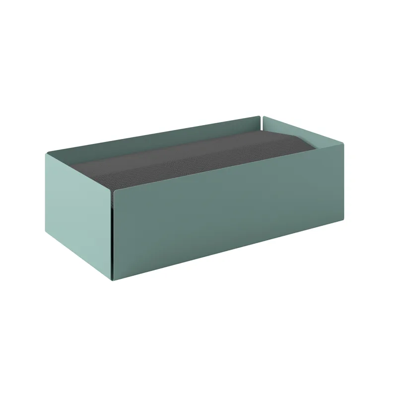 Θήκη Για Χειροπετσέτες Ανοξείδωτη Matt Turquoise 25x13x7,5εκ. Pam & Co 121-913 (Υλικό: Ανοξείδωτο, Χρώμα: Τυρκουάζ) - Pam & Co - 121-913