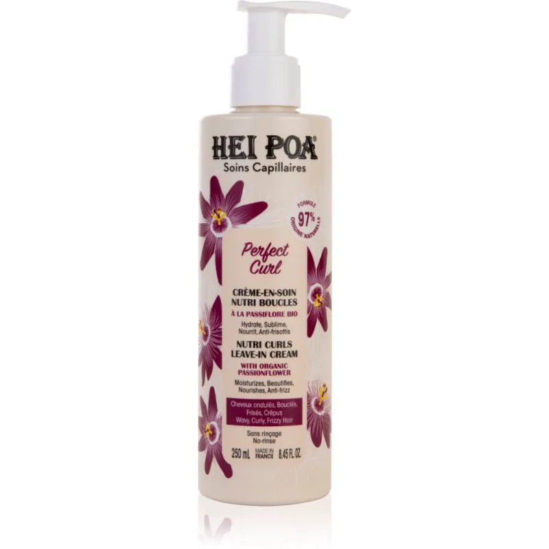 Hei Poa Perfect Curl κρέμα χωρίς ξέβγαλμα για σπαστά και σγουρά μαλλιά 250 ml