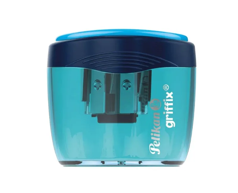 Ξύστρα βαρελάκι διπλή Grifix Pelikan - Μπλε