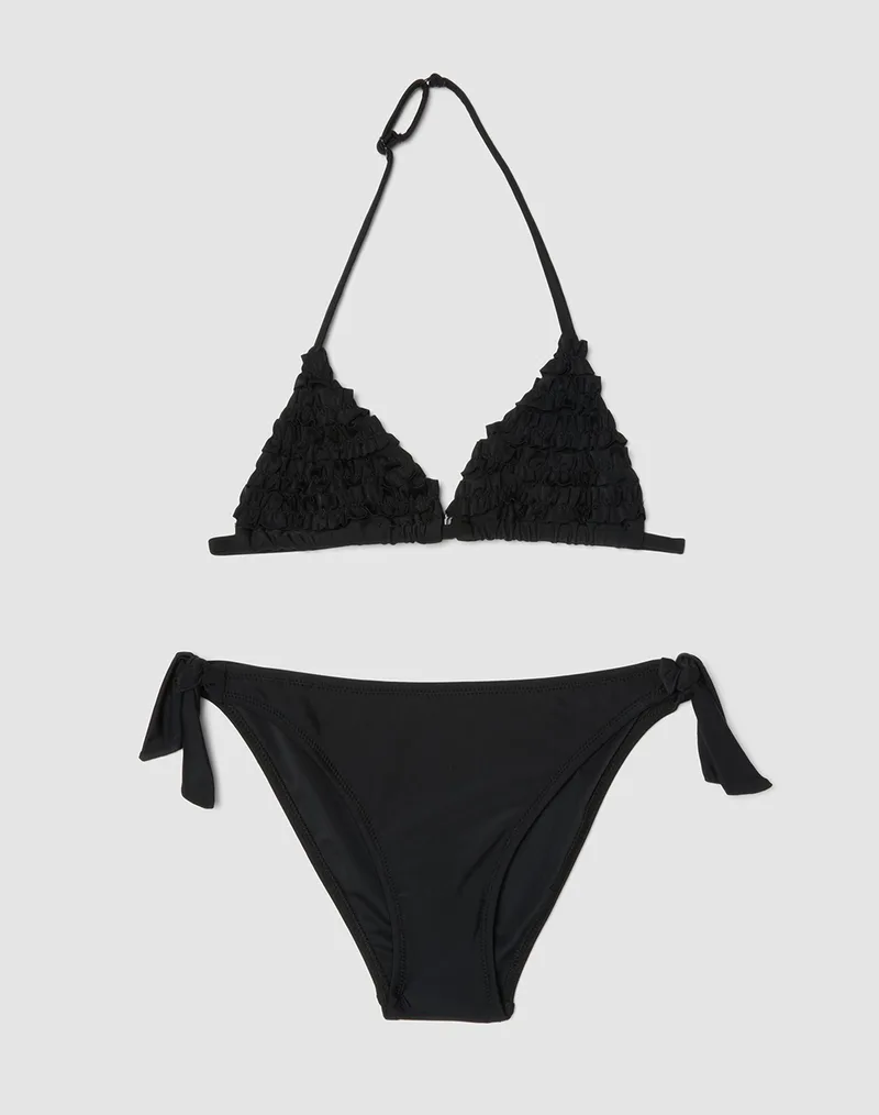 OVS GIRL BIKINI WITH RUFFLE 2616857-BLACK Black