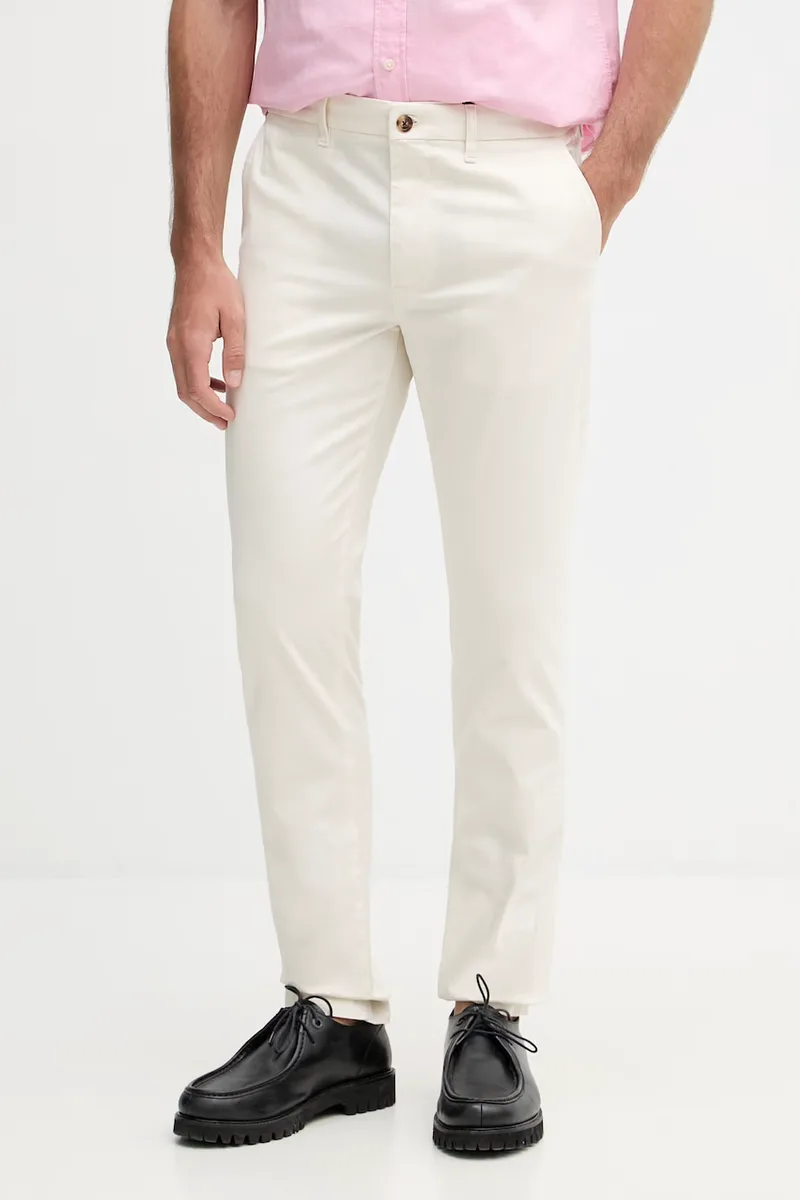 Tommy Hilfiger παντελόνι slim fit ανδρικό με βαμβάκι