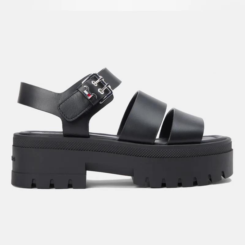 Tommy Jeans Straps Leather Γυναικεία Σανδάλια (9000271054_1469)