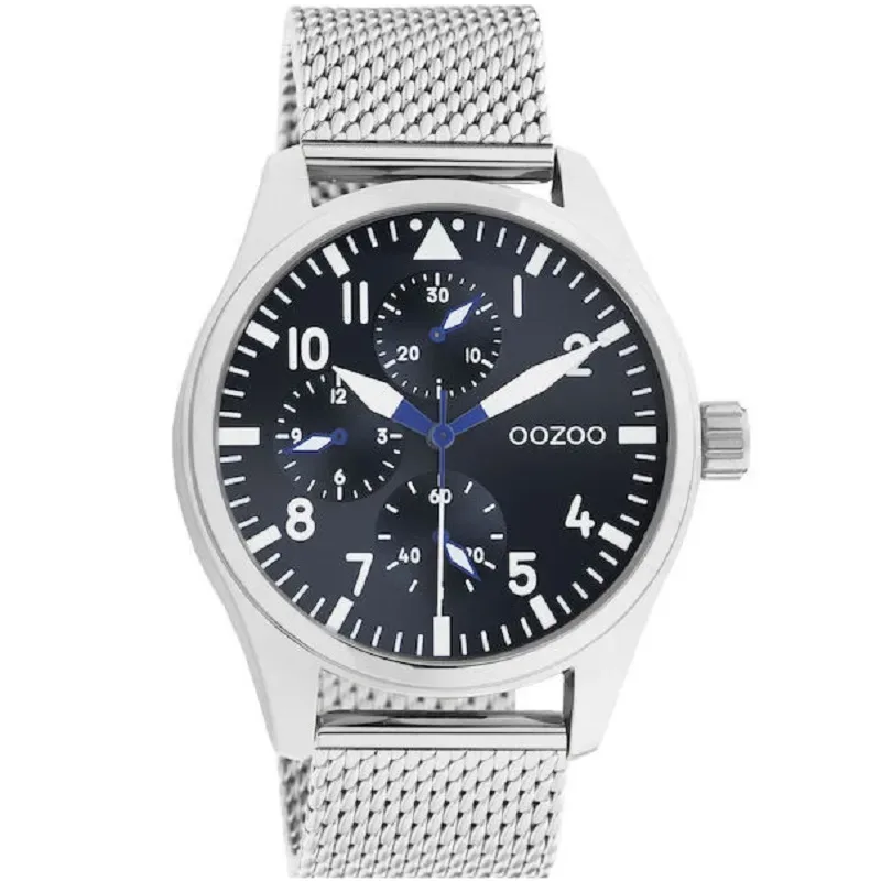 Ρολόι OOZOO TimePieces Silver Metallic Bracelet G0145 G0145 Ατσάλι