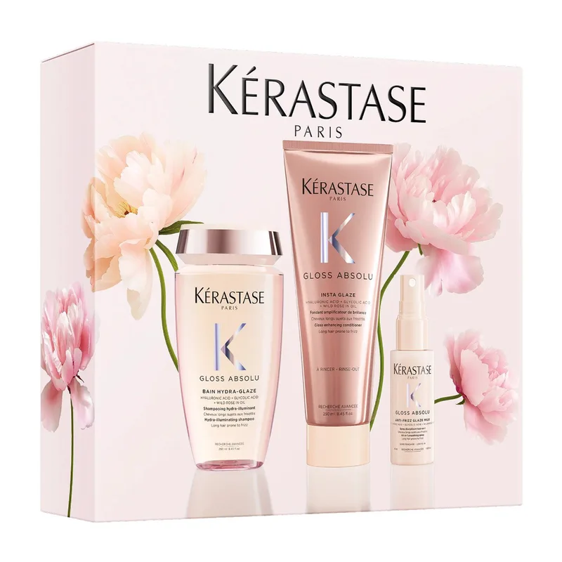 Kérastase Gloss Absolu Trio Spring Set 2026 (Shampoo 250ml, Conditioner 250ml & Smoothing Spray 45ml)