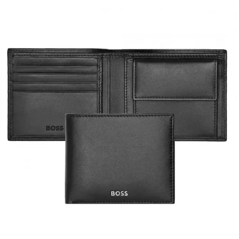 Ανδρικό πορτοφόλι Hugo Boss Smooth Black HLM403A HLM403A