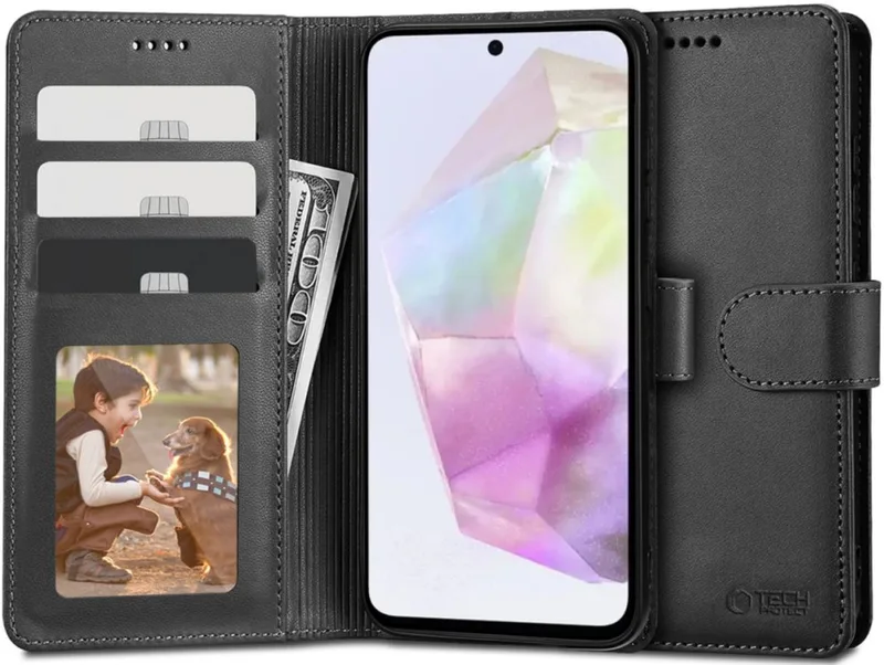 Θήκη Πορτοφόλι - Samsung Galaxy A35 - Tech-Protect Wallet - Black (5906203691906)