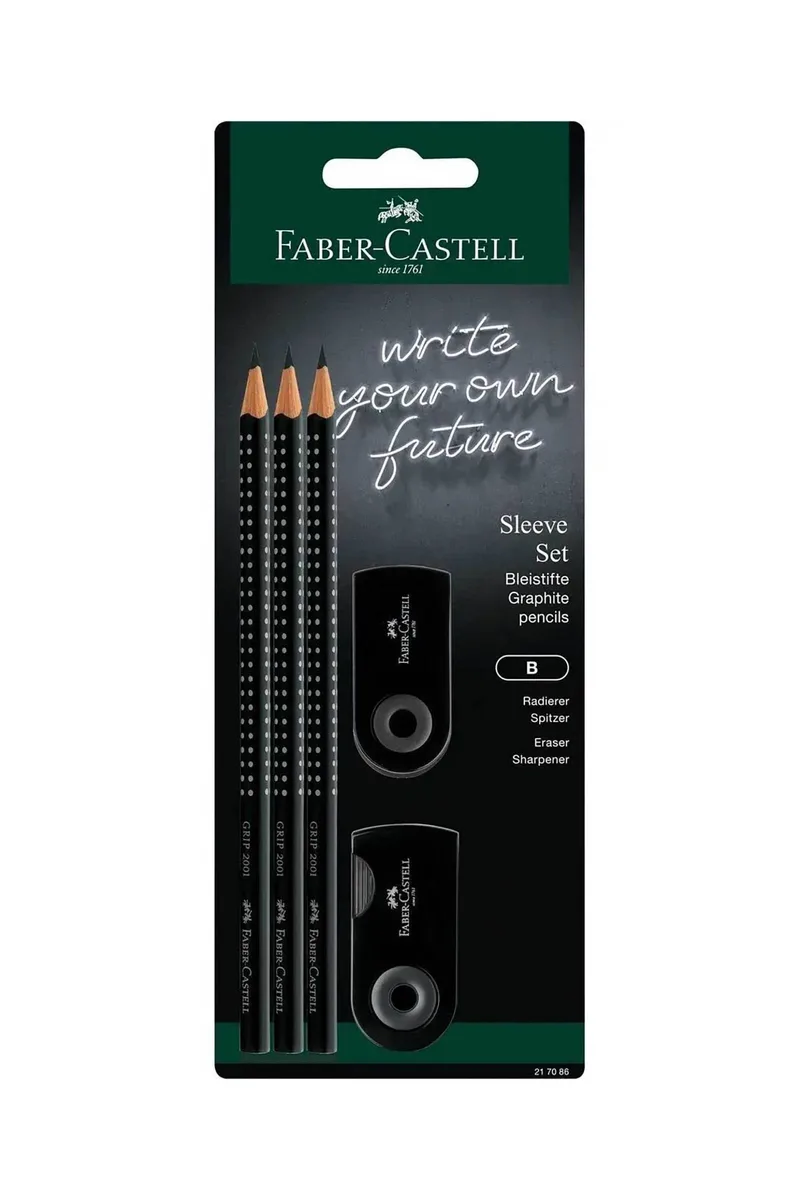 Faber-Castell Blist σετ 5 τεμάχια - 3 μολύβια , 1 γόμα και 1 ξύστρα - 077217086