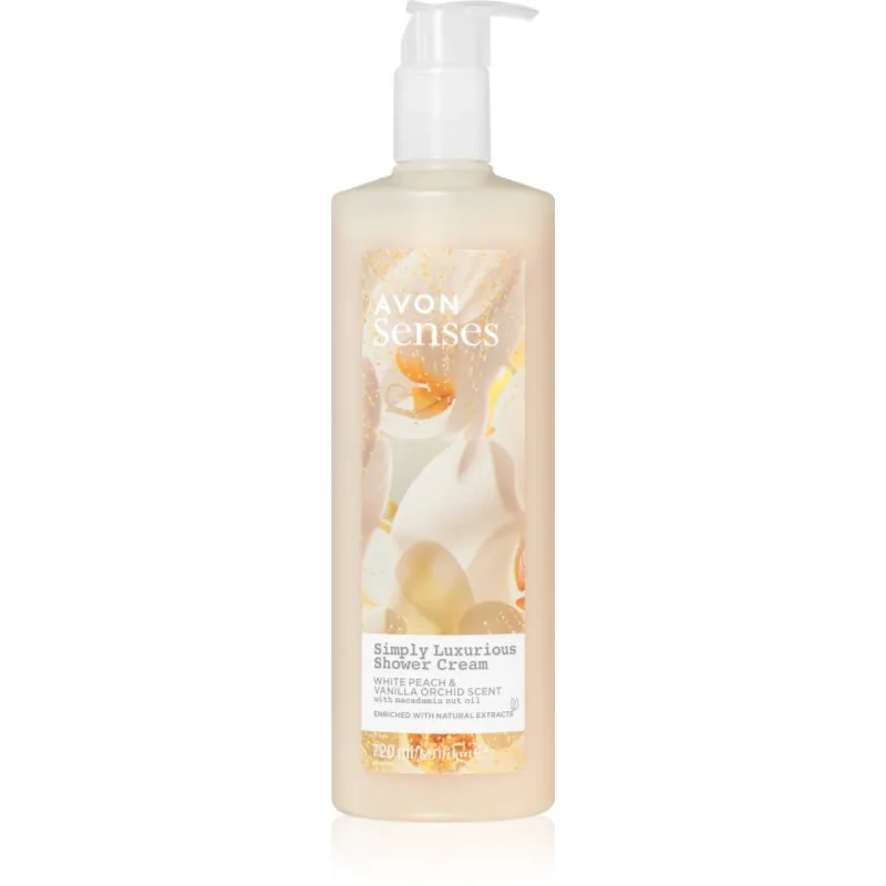 Avon Senses Simply Luxurious κρεμώδες τζελ για ντους 720 ml