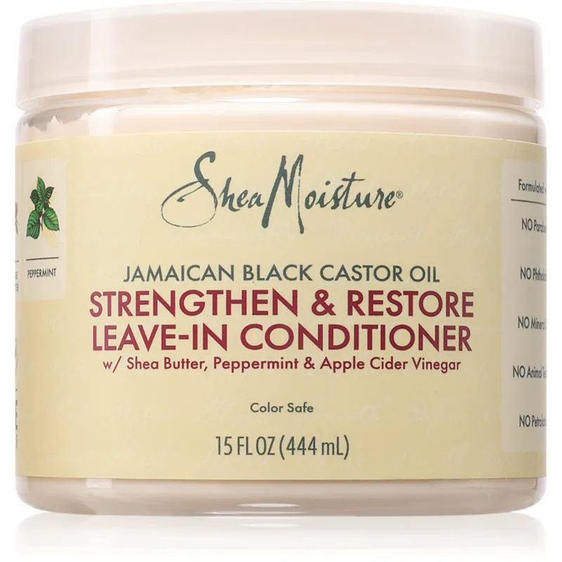 Shea Moisture Jamaican Black Castor Oil Strengthen & Restore κοντίσιονερ χωρίς ξέβγαλμα για σγουρά μαλλιά 431 ml