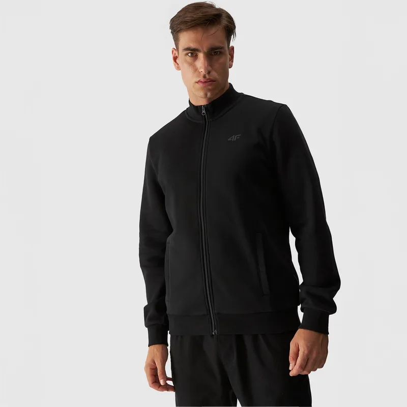 4F FULL-ZIP SWEATSHIRT ΜΑΥΡΟ