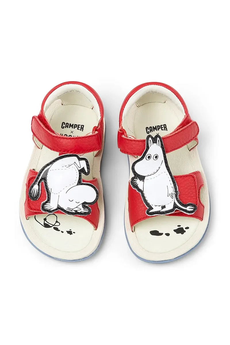 Παιδικά δερμάτινα σανδάλια Camper TWS FW by Moomin