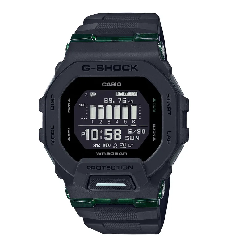 CASIO G-Shock Bluetooth Black Rubber Strap GBD-200UU-1ER