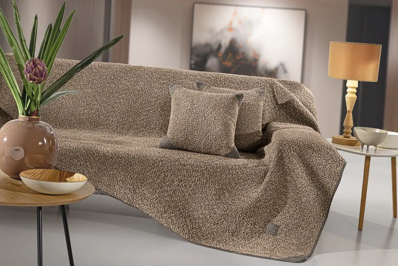Ριχτάρι Τετραθέσιου Guy Laroche Lama Taupe 170x350
