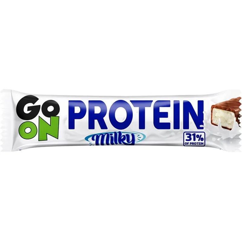 Go On Nutrition Milky Protein Bar Μπάρα Πρωτεΐνης με Γεύση Γάλακτος & Επικάλυψη Σοκολάτας Γάλακτος 45g
