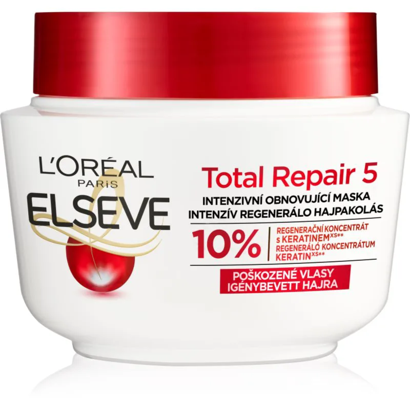L’Oréal Paris Elseve Total Repair 5 αναγεννητική μάσκα για τα μαλλιά με κερατίνη 300 ml