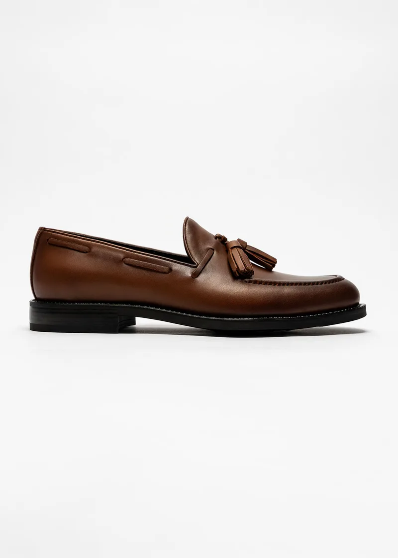 Alessandro Rossi Δερμάτινα Loafers Παπούτσια - AR42278 Taba